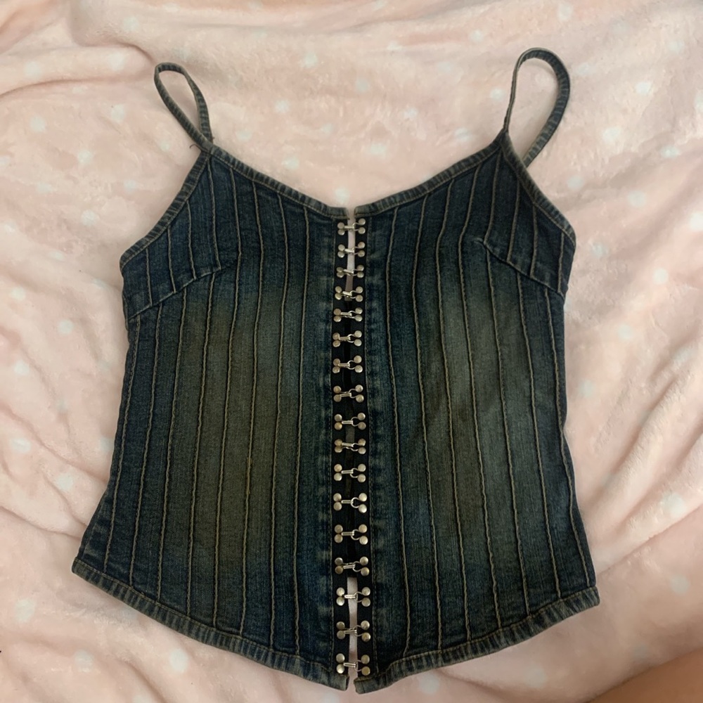 Corset Denim Top